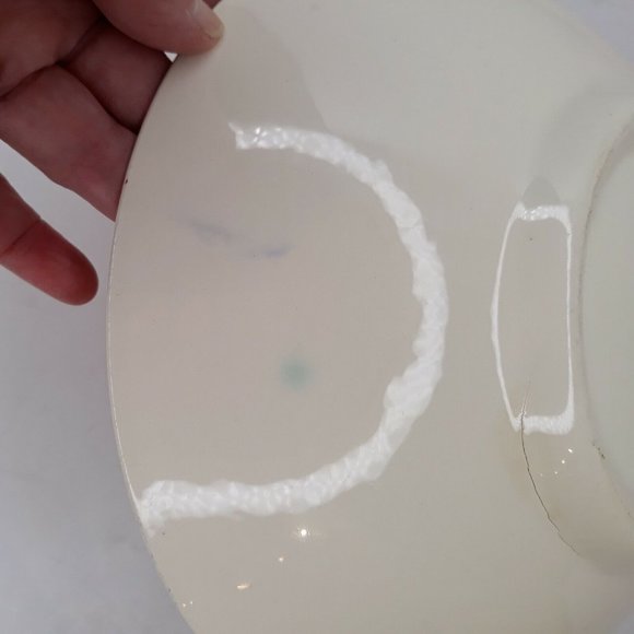 Vintage 1950s Southern Potteries 9" Bowl  Hand Painted Frolic pre-Blue Ridge EUC - Picture 9 of 12